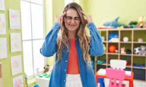 teacher experiencing pain